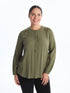 LC Waikiki Women's Grandad Collar Blouse